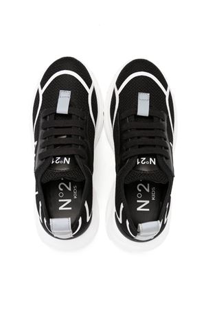 black fabric sneakers N°21 KIDS | 7529904